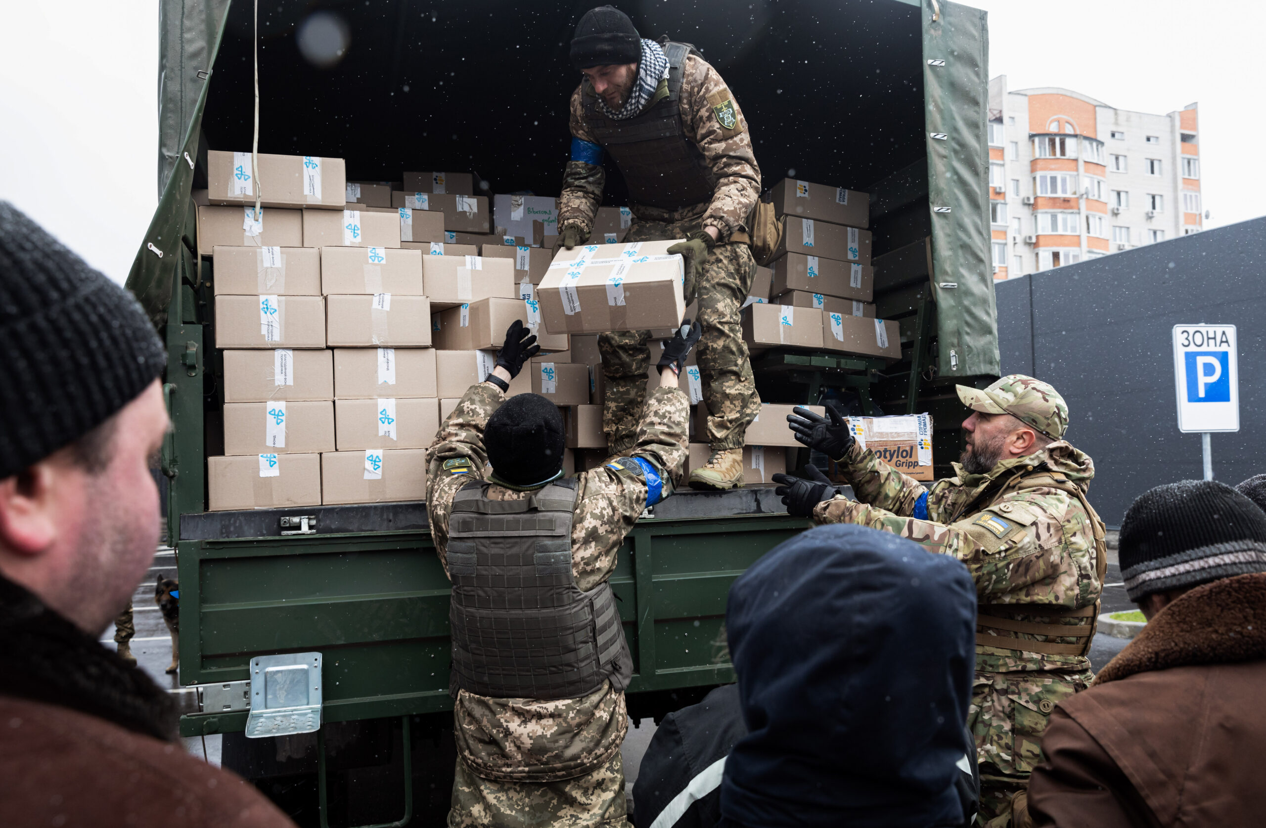 Aid Distribution in Kyiv